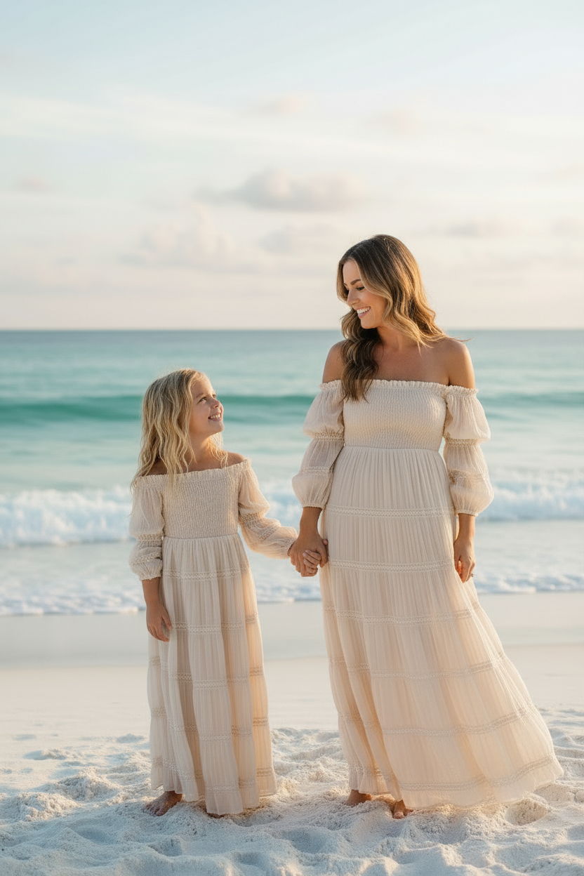 INDIE BLUE Dresses Pippa Maxi (natural chiffon)