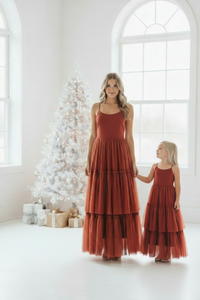 INDIE BLUE Women Women's Wendy Dress (venetian red tulle)