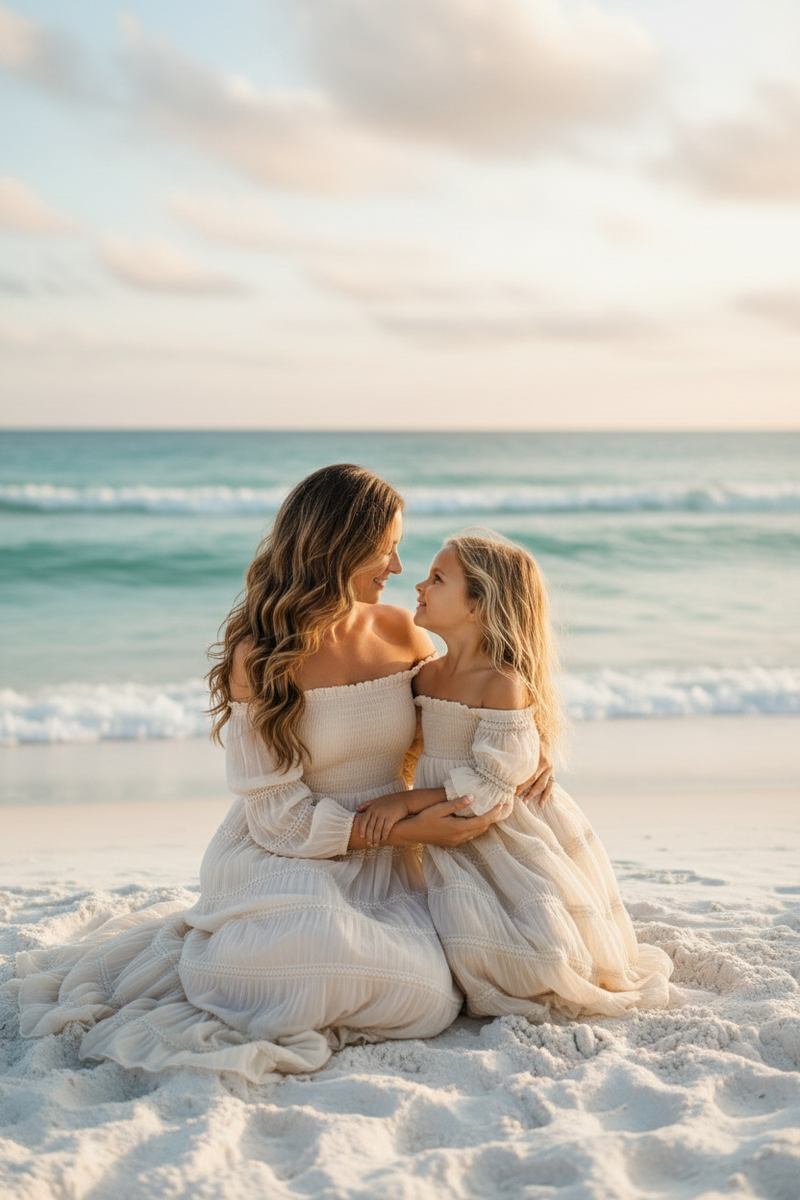 INDIE BLUE Dresses Pippa Maxi (natural chiffon)