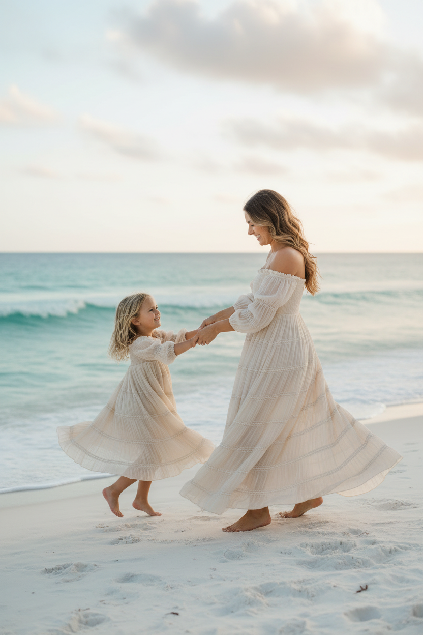 INDIE BLUE Dresses Pippa Maxi (natural chiffon)