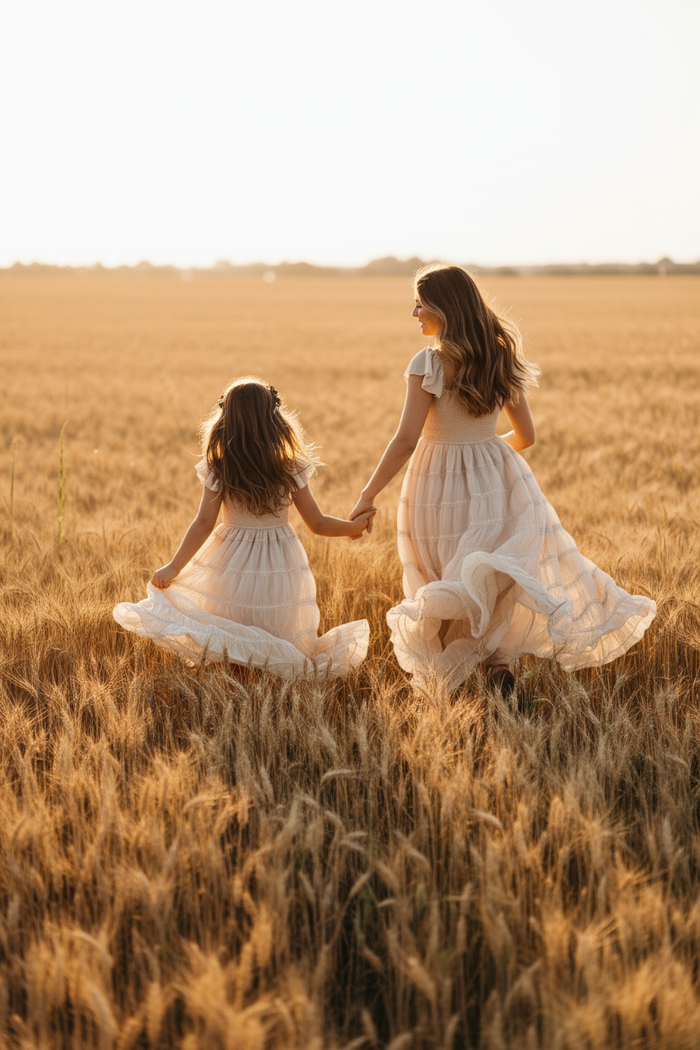 INDIE BLUE Dresses Marabella Dress (natural chiffon)