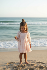 SS Girl's Dress Karina Dress (soft pink chiffon)