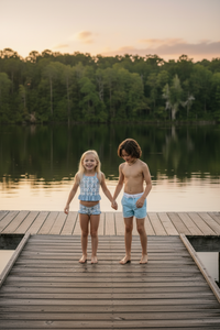 LB Girl's Swim Tankini Set (bluebell)