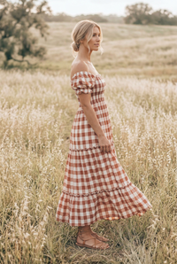 SS Women's Dress Women's Elle Dress (spice checkered)
