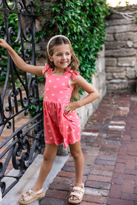 Rita Shortie Romper (pink butterfly)