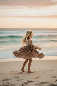 INDIE BLUE Dresses Pippa Dress (mocha muslin)