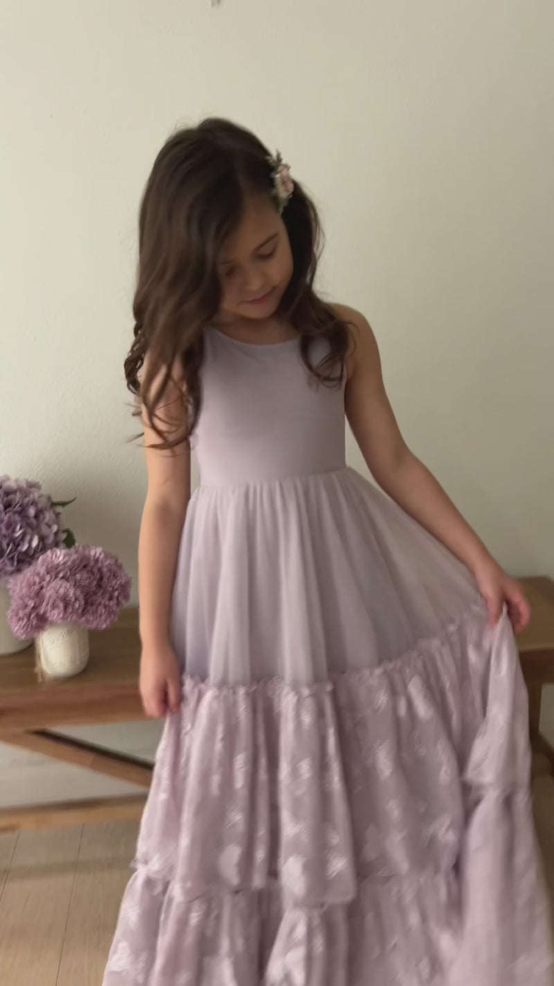 Wendy Dress (lavender butterfly tulle)