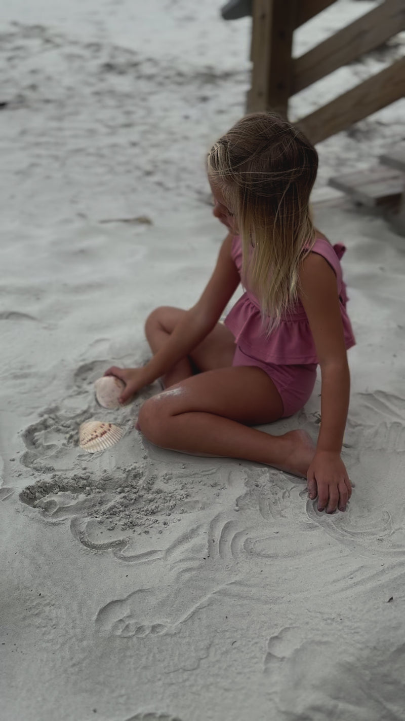 Flutter Tankini Set (petal ribbed)