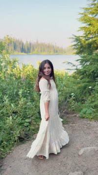 SS Girl's Dress Pippa Maxi (natural tulle)
