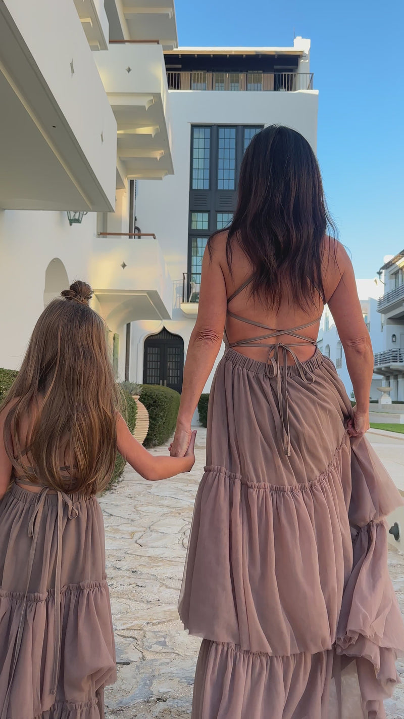 Women's Wendy Dress (mocha tulle)