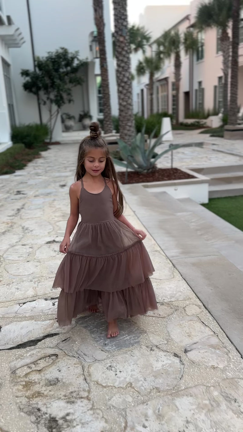 Wendy Dress (mocha tulle)