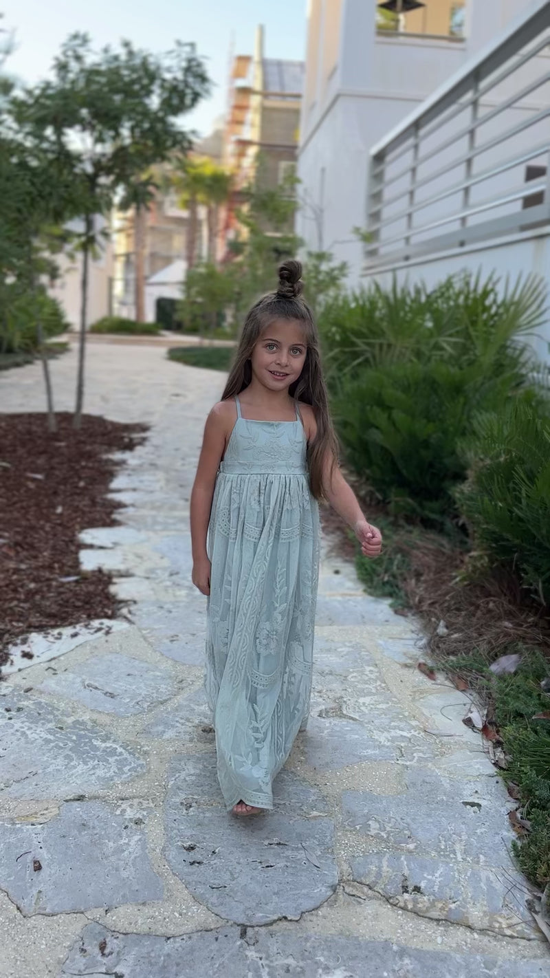 Madeline Lace Dress (airy blue)