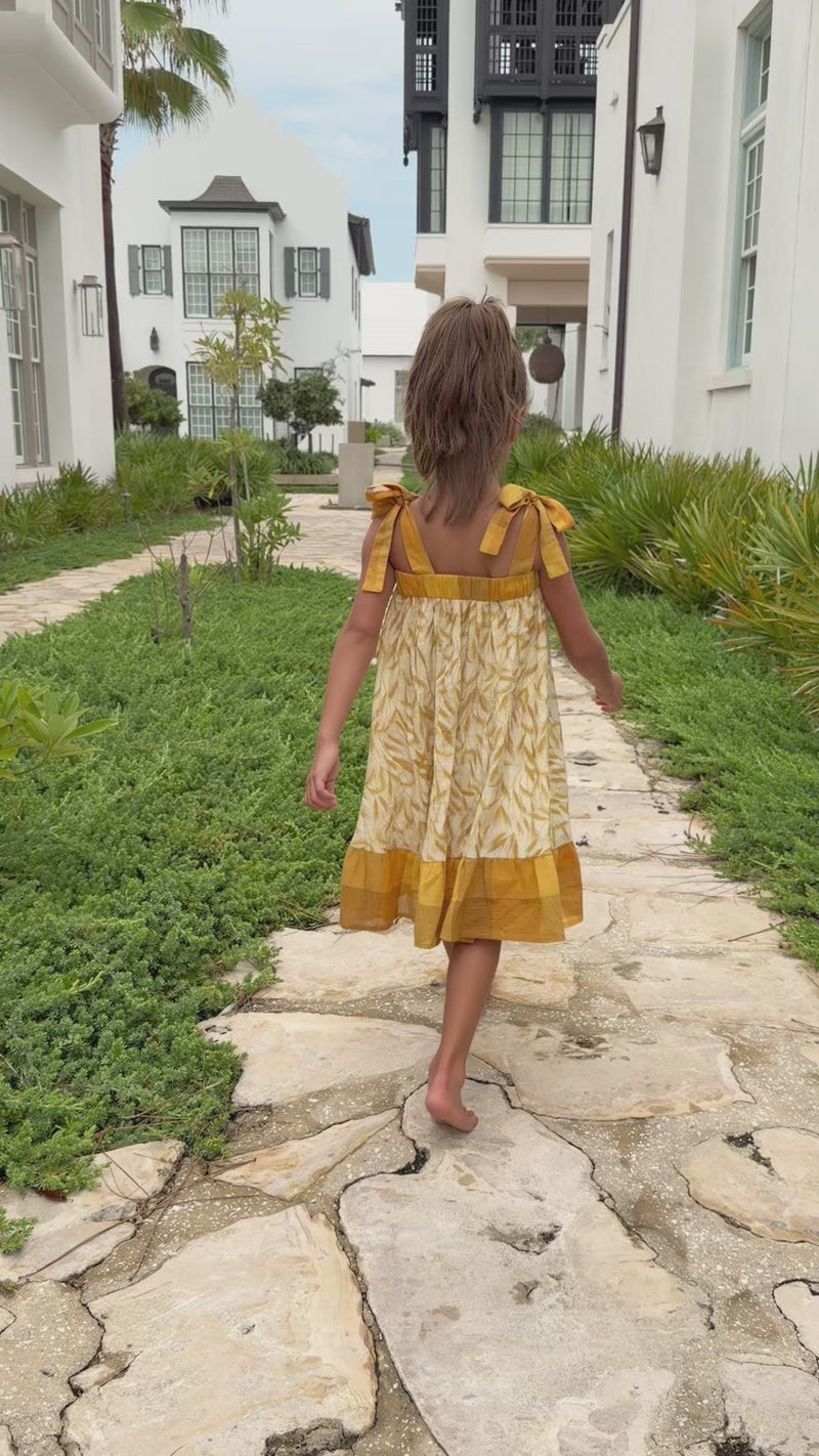 SS Girl's Dress Evie Tunic Dress (golden fields)