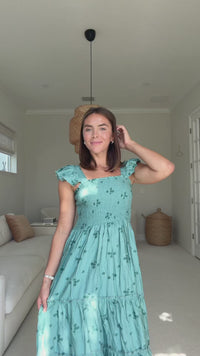 SS Women's Pia Dress Jade Bloom