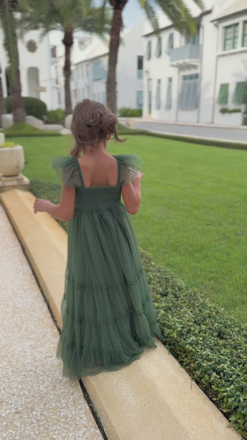SS Girl's Dress Marabella Dress (forest tulle)