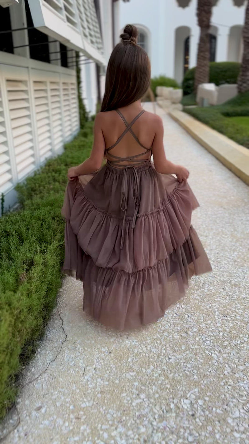 Wendy Dress (mocha tulle)