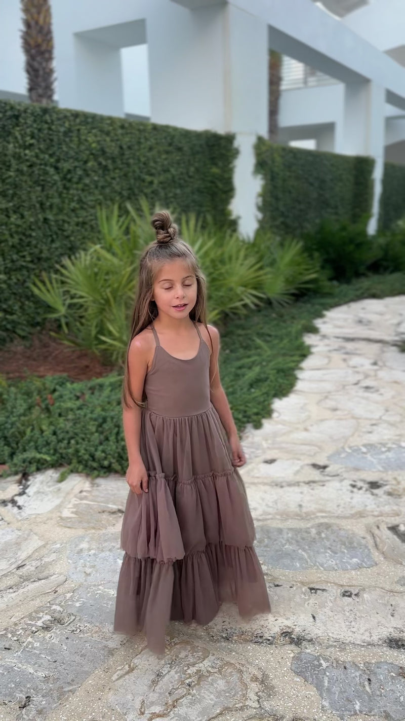 Wendy Dress (mocha tulle)