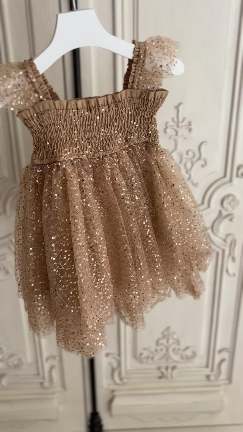 Juliet Tulle Dress (sequin gold)