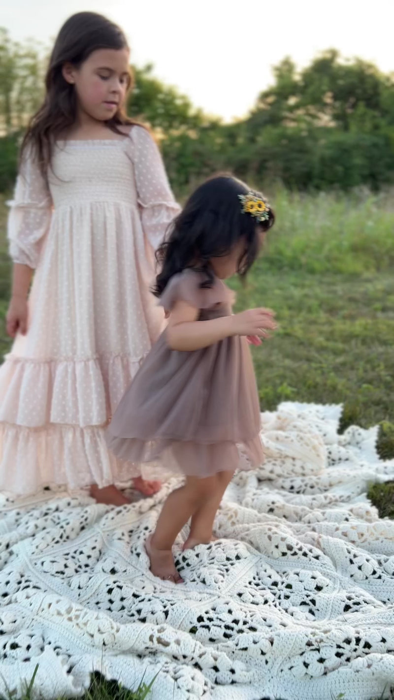 Fawn Dress (mocha tulle)