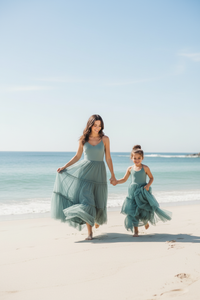 Running together - matching Wendy dresses
