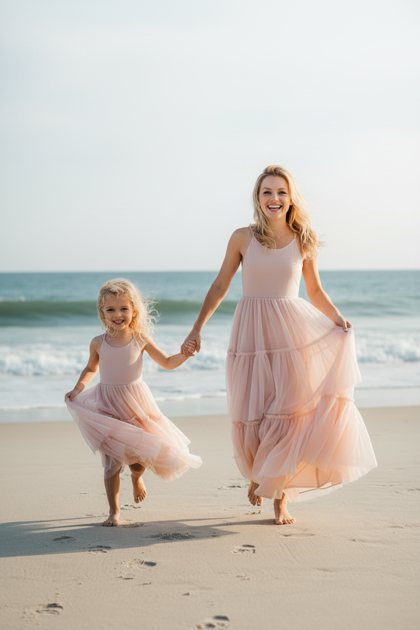 INDIE BLUE Women Women's Wendy Dress (soft pink tulle)