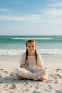 INDIE BLUE Dresses Karina Dress (natural chiffon)