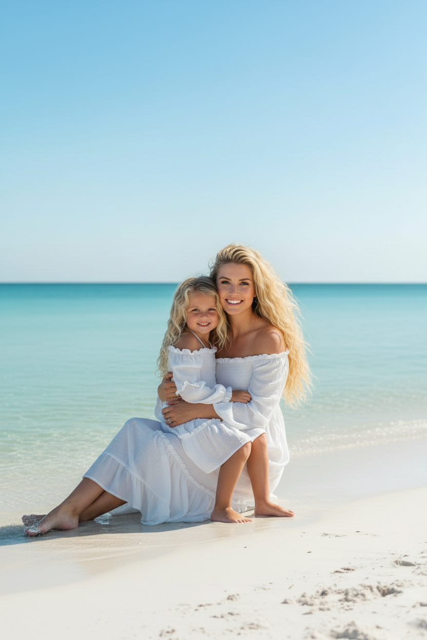 INDIE BLUE Dresses Pippa Dress (white muslin)