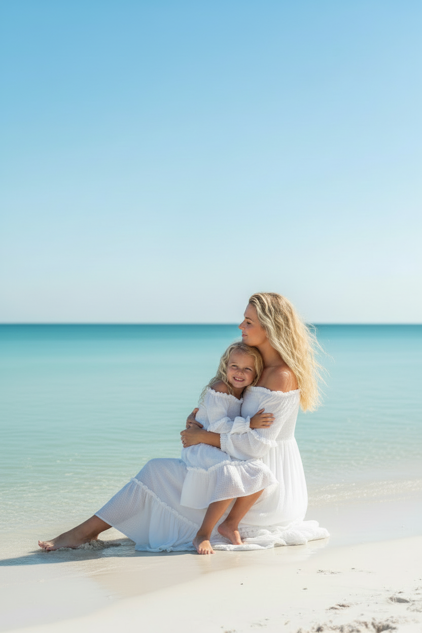 INDIE BLUE Dresses Pippa Dress (white muslin)