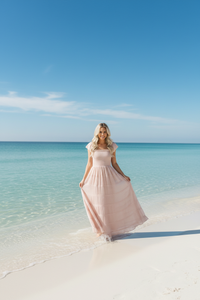 INDIE BLUE Women Women's Marabella Dress (soft pink chiffon)