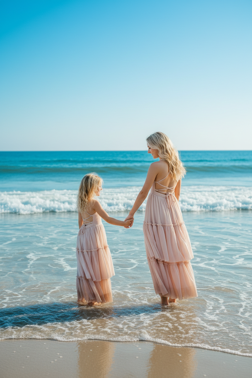 INDIE BLUE Women Women's Wendy Dress (soft pink tulle)