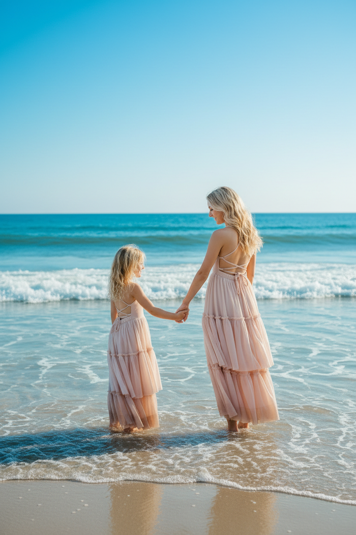 INDIE BLUE Women Women's Wendy Dress (soft pink tulle)