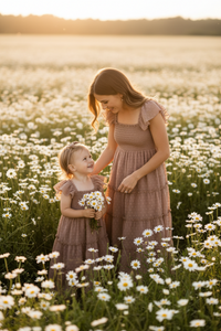 INDIE BLUE Women Women's Marabella Dress (mocha swiss dot)