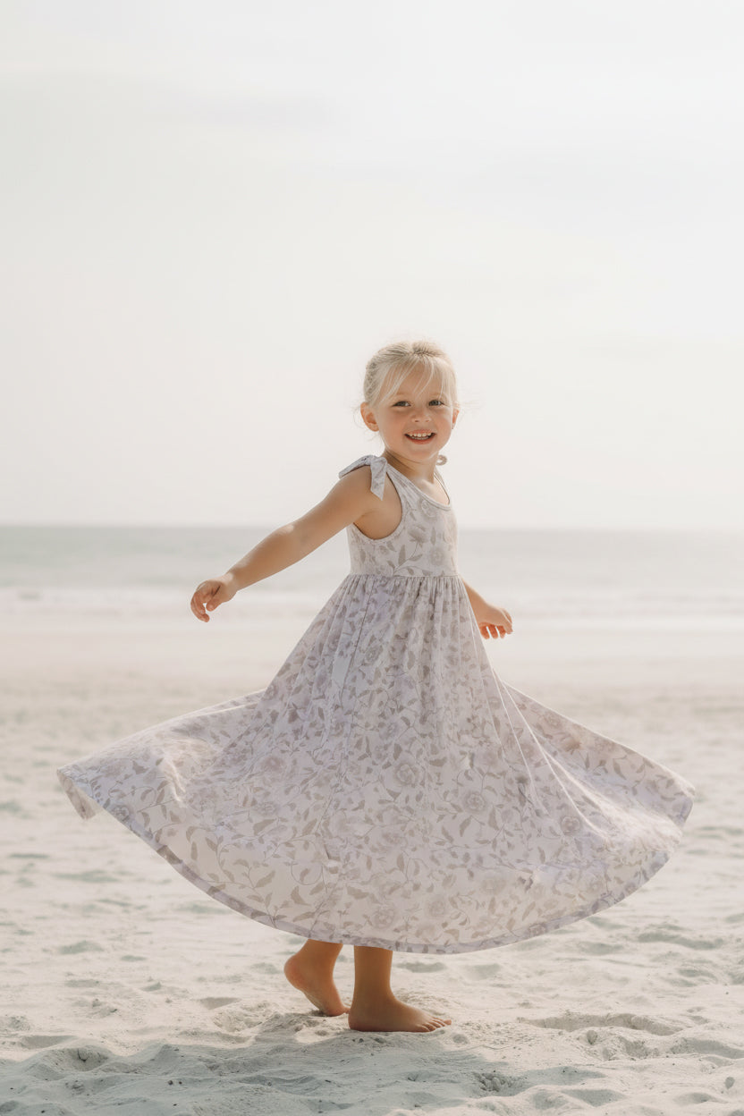 LB Girl's Dress Liza Maxi (windblown floral)
