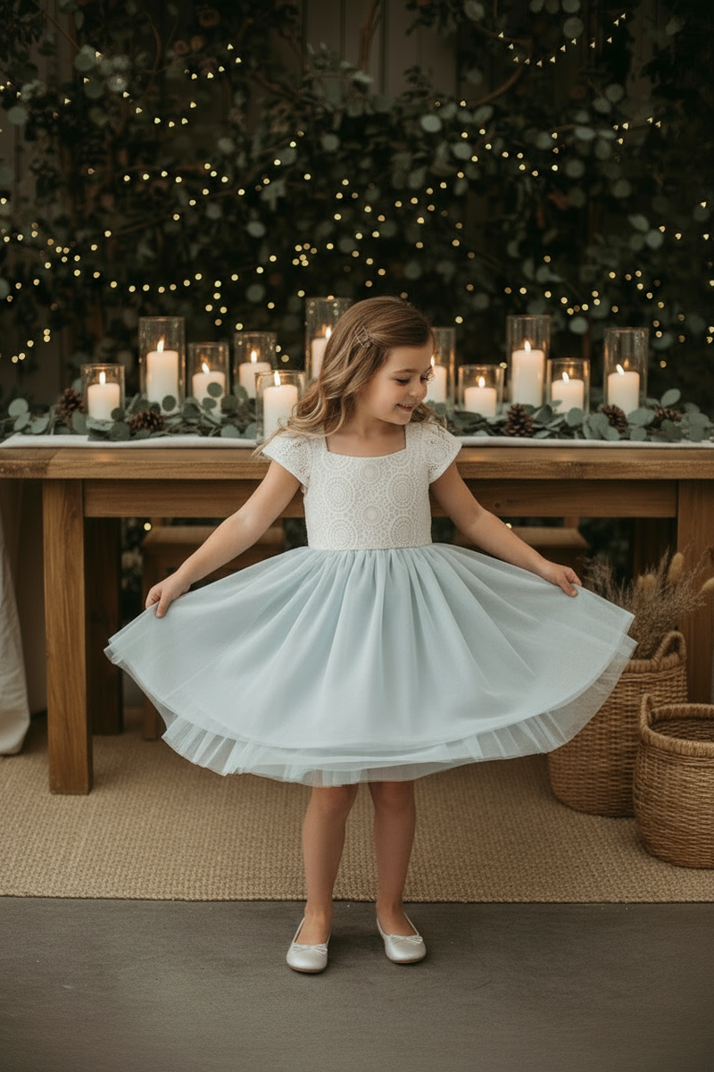 INDIE BLUE Dresses Aria Dress (airy blue tulle)