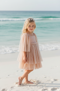 INDIE BLUE Dresses Uma Dress (sequin pink tulle)