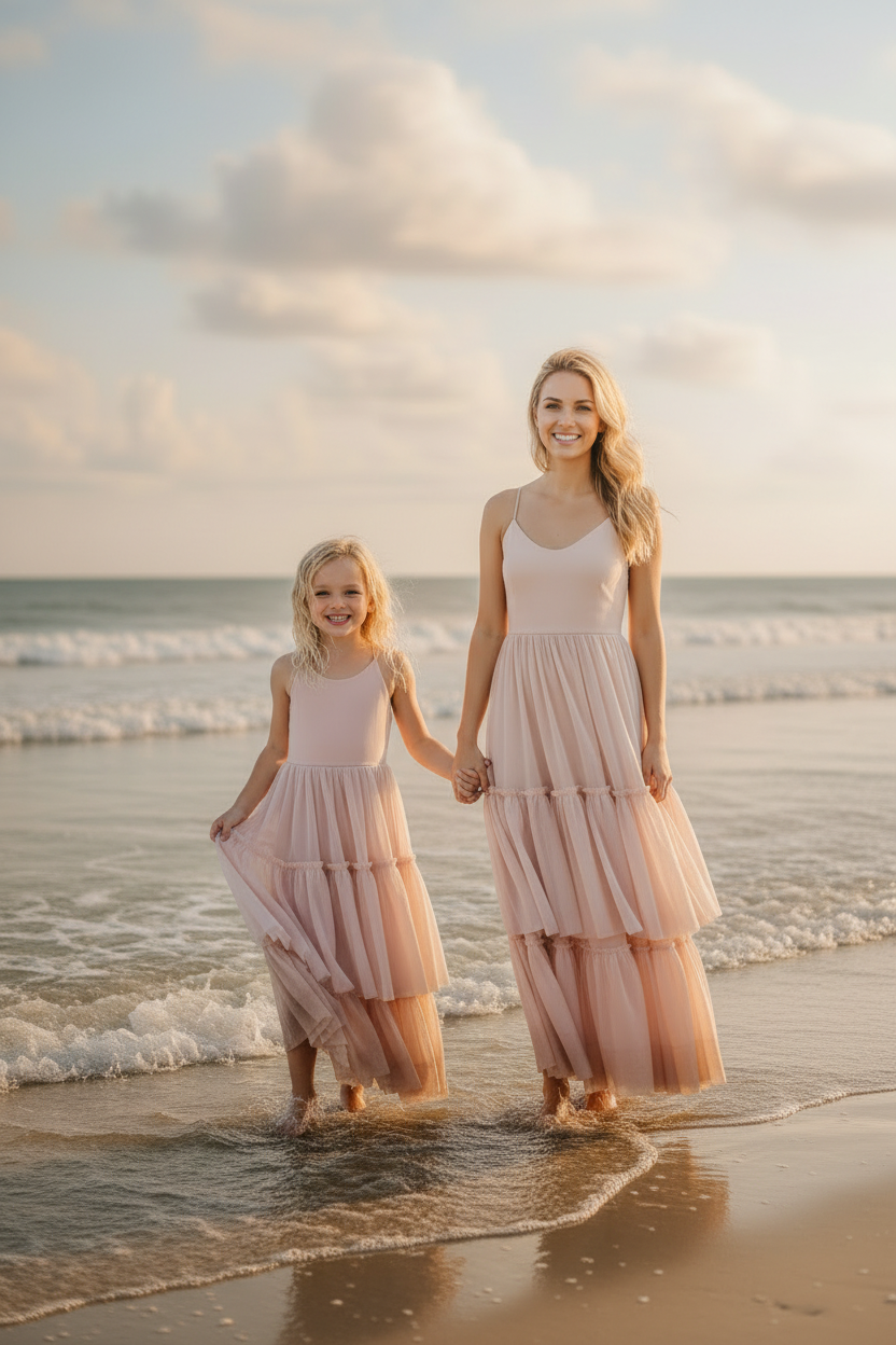 INDIE BLUE Women Women's Wendy Dress (soft pink tulle)