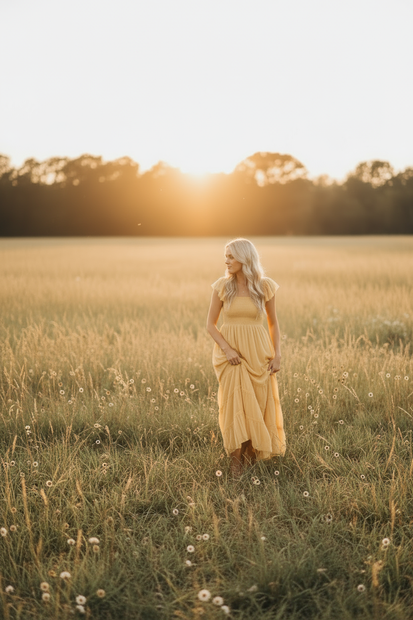 INDIE BLUE Women Women's Marabella Dress (saffron tulle)