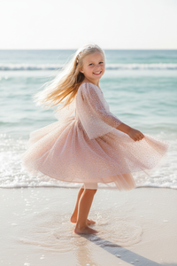 INDIE BLUE Dresses Uma Dress (sequin pink tulle)