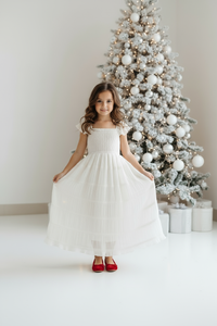 INDIE BLUE Dresses Marabella Dress (white chiffon)