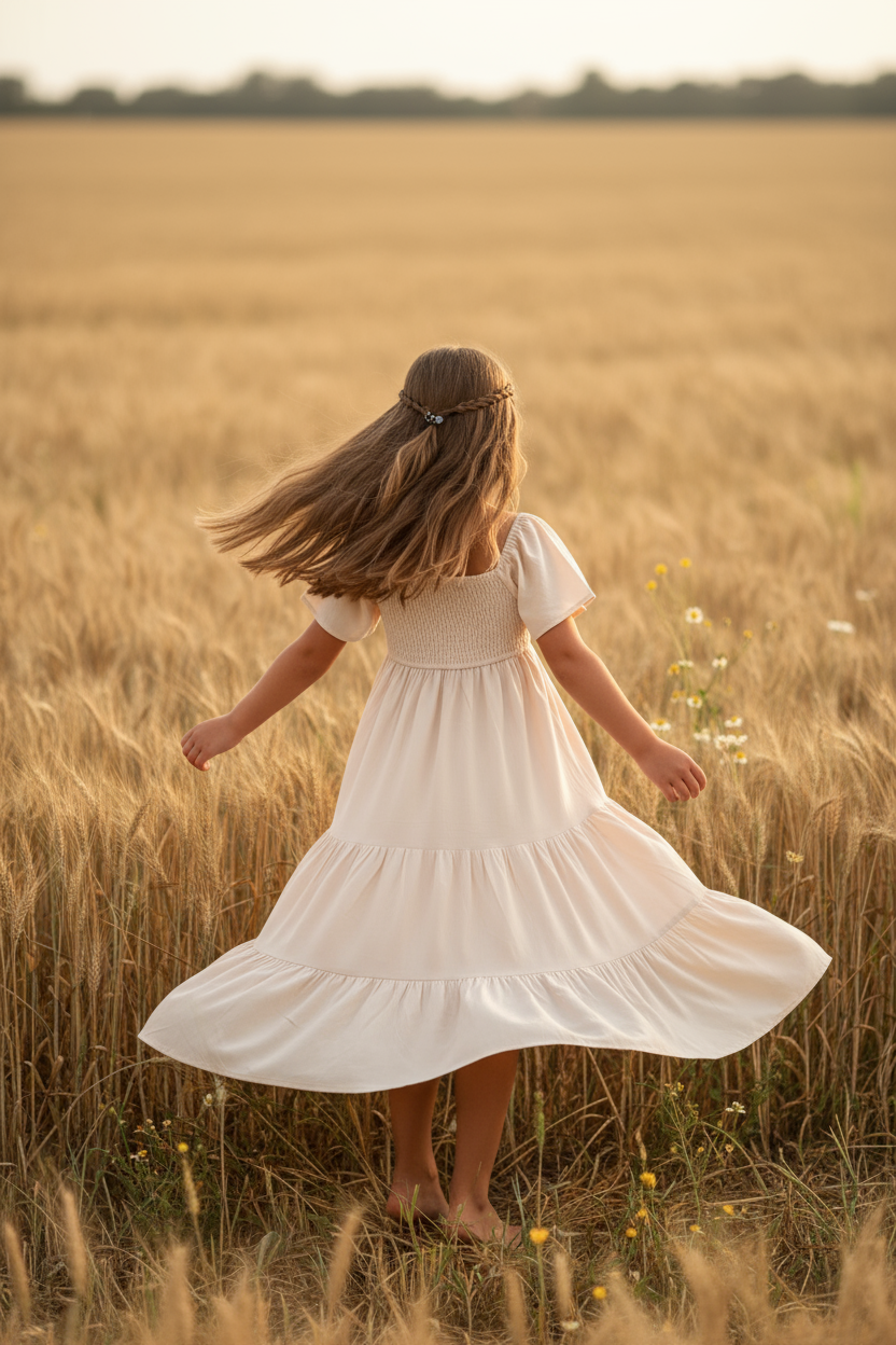 INDIE BLUE Dresses Winnie Lace Dress (natural)