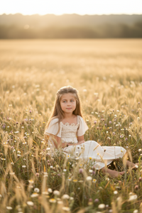 INDIE BLUE Dresses Winnie Lace Dress (natural)