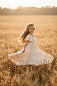 INDIE BLUE Dresses Winnie Lace Dress (natural)