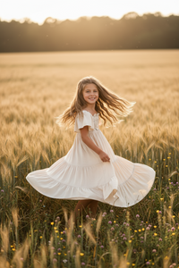 INDIE BLUE Dresses Winnie Lace Dress (natural)