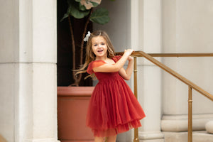 Juliet Tulle Dress (red)