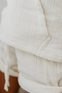 Knox Shorts (light ivory muslin)