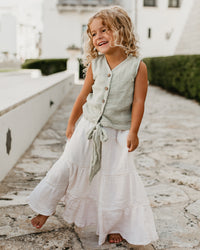 Bella Maxi Skirt (light ivory muslin)