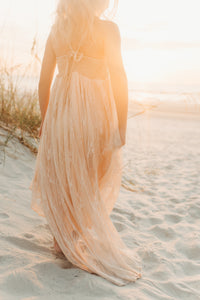 Tessa Lace Dress (natural blush)
