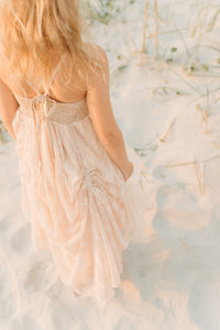Tessa Lace Dress (natural blush)