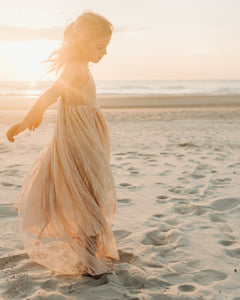 Tessa Lace Dress (natural blush)