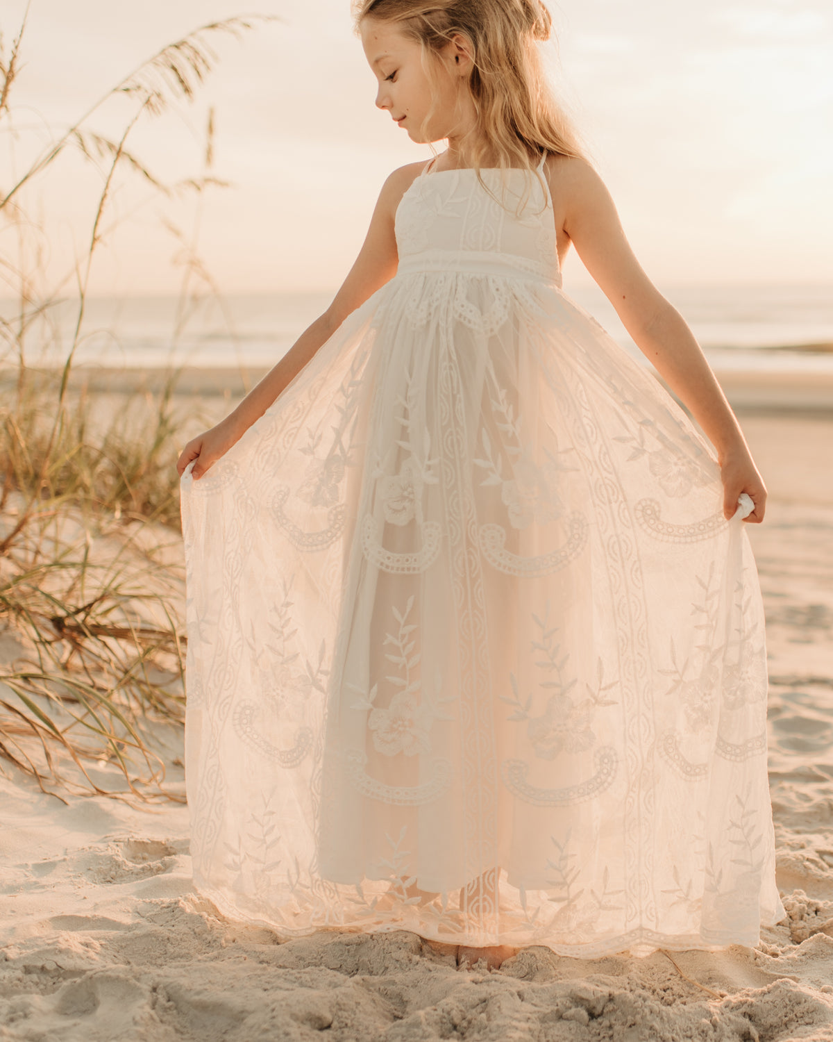 Madeline Lace Dress (white)